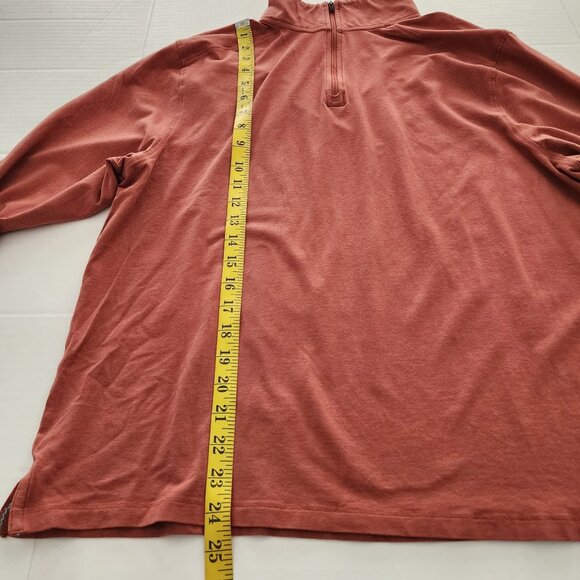 Coolibar  sz L Sonora performance pullover  1/4 zip brown sun protection - Picture 7 of 10